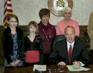 photo from bill signing