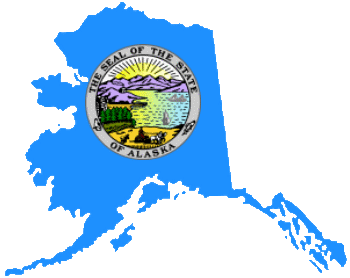 Alaska map and seal